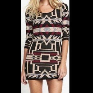 Ralph Lauren denim and supply Aztec knit dress.